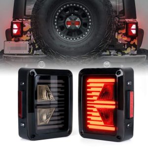 Pentru Jeep Light Light Coet Arrow Lampă cu coadă Led inversare / rotire / funcționare / frână Lumina spate cu leduri