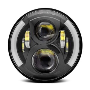 Pentru Jeep Wrangler JK CJ TJ 7 inch Rotund far led pentru motocicletă Harley