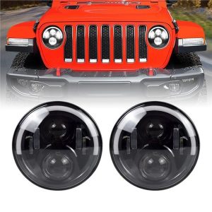 Morsun Auto Parts Angel Eyes Proiector cu faruri LED pentru Jeep Wrangler CJ JK