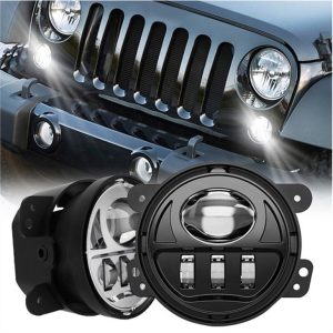 MORSUN Accesorii auto 4inch Lumina de ceata pentru Jeep Wrangler JK LED Fog Light