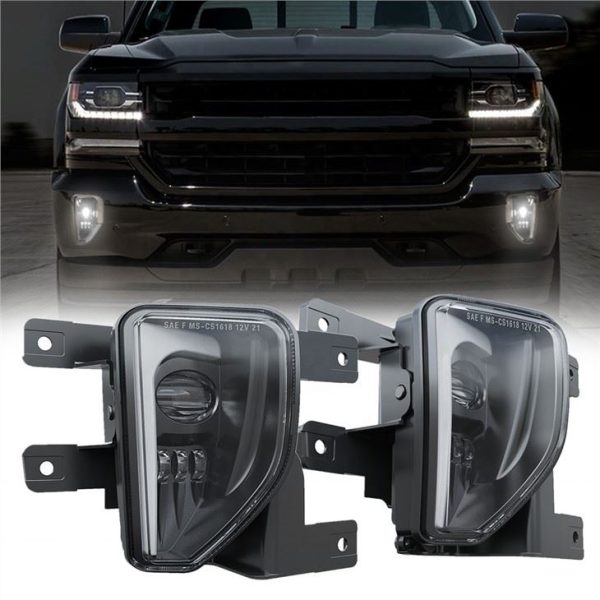 Lampă de ceață LED Morsun montată pe bara de protecție pentru kit de înlocuire Chevy Silverado 1500 2016 2017 2018