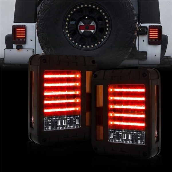 Lampă de mers înapoi Morsun auto pentru 2007-2017 Jeep Wrangler JK roșu galben lumină de stop