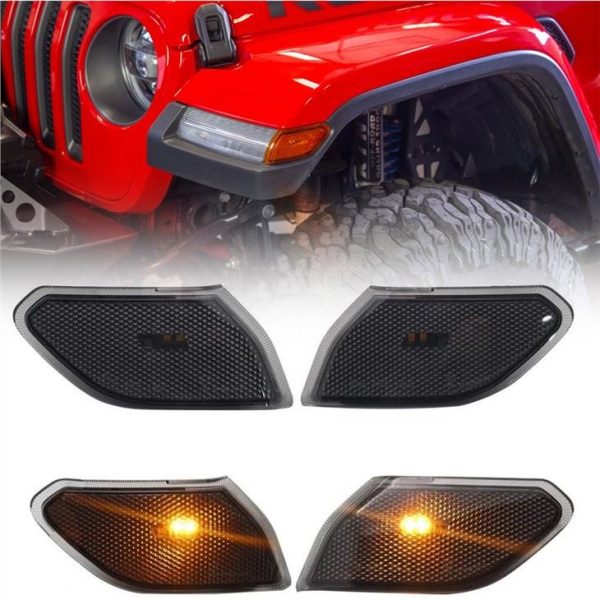 Indicatoarele laterale cu LED Morsun transformă lumina de semnal pentru 2018+ Jeep JL Wrangler