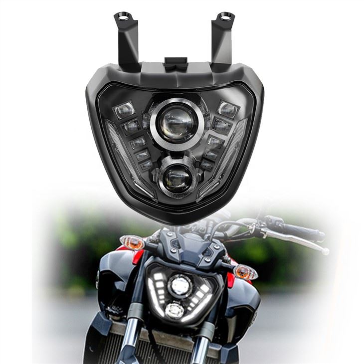 Faruri LED pentru motociclete MorSun pentru Yamaha MT 07 FZ 07 MT07 MT-07 FZ-07 2014 plus proiector pentru lumini DRL