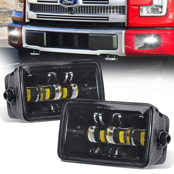 Morsun Square Super Bright LED Fog Light Ford F150 2015 Lămpi de ceață pătrate 2200LM