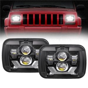 Rectangula 5x7 Led Faruri Jeep Cherokee XJ Jeep Wrangler YJ Truck GMC Faruri